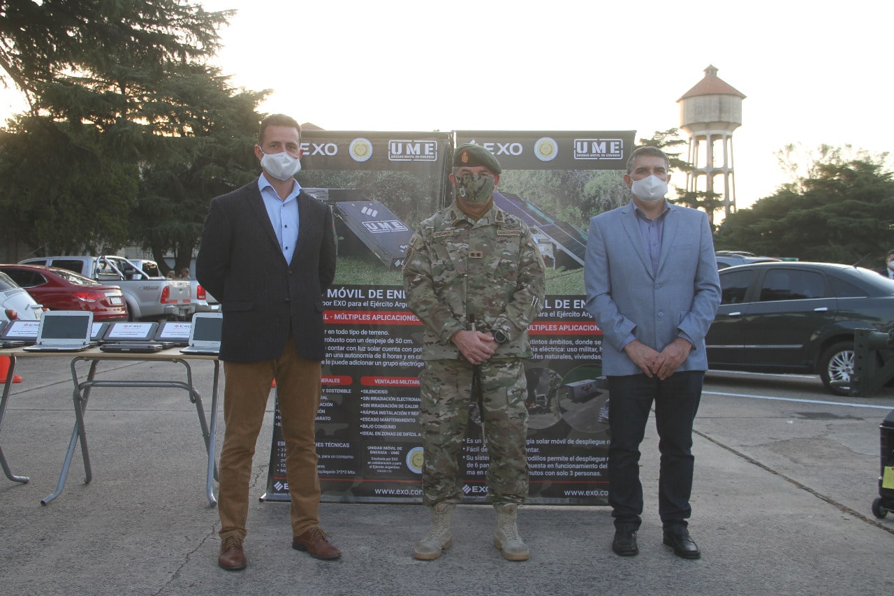 EXO diseñó una Unidad Móvil de Energía Solar para abastecer al Ejército Argentino durante la pandemia